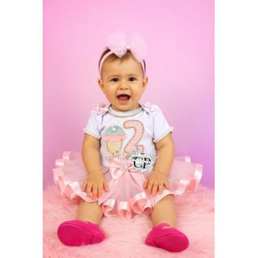 Imagem de Kit body personalizado natal bebê - Boutique Revee, Rosa, G