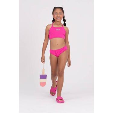 Imagem de Conjunto Infantil Biquíni UV 50+ Little Summer Vermelho - Vida Costeir