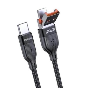 Imagem de Cabo Kaidi Conector Duplo Tipo C  USB 1,2 metros KD-2505CC (1162) - no