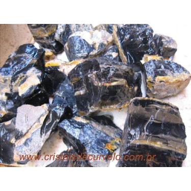 Imagem de Pedra Bruta de Ônix Preto para Lapidação - Pacote Atacado de 20 kg - C