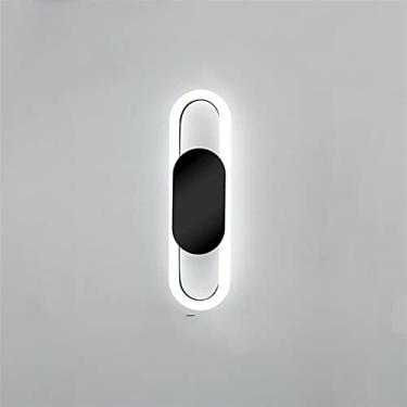 Imagem de Arandela moderna, luminária de parede de cabeceira de quarto LED, luz simples e moderna, luminária de parede de luxo - luminária de parede de fundo de sala de estar com personalidade (luz fr
