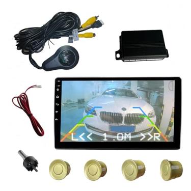 Imagem de Double Din Car Stereo, Android 9.1 Car Radio, 10 polegadas 2.5D HD Touch Screen no Dash Navegação GPS com Bluetooth WiFi FM Radio Mirror Link (Android/iOS) EQ SWC Dual USB Input AHD Backup Camera (1G + 16G)