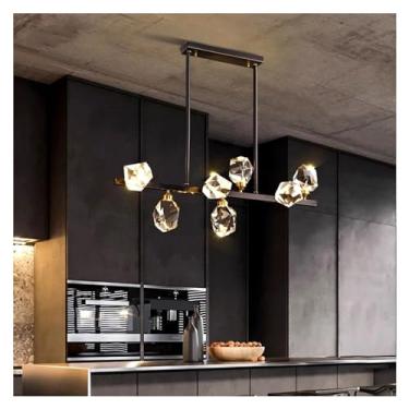 Imagem de Modern Dine Sala de Jantar Luzes Pendentes Iluminação Interna Luminária de Teto Luz Pendente Lustres LED Compatível com Sala de Estar Iluminação Interna, Lustres LED, Branco Quente-7 Cabeças