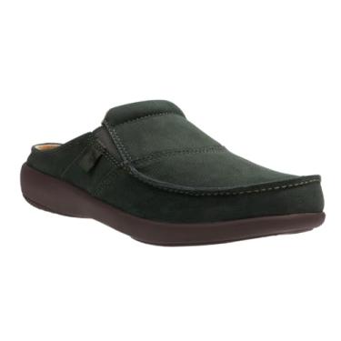 Imagem de REVITALIGN Tênis masculino Siesta Slide Nubuck Mule, Verde floresta, 39