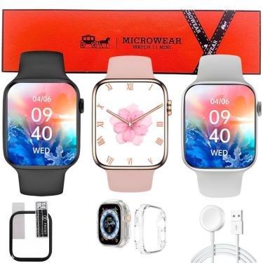 Imagem de Relógio Inteligente W11 Mini Para Pulso Fino Original Microwear Tela Amoled Chatgpt Siri Bluetooth-Unissex