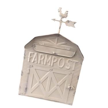 Imagem de XLWLLNJ Caixa de Correio de Parede Fácil de Instalar, Decorativa para Jardim, 11,22 X 5,91 X 18,70 Polegadas