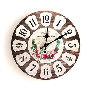 Imagem de 8SSAZZAT Relógio de parede moderno para sala de estar, relógio de parede de formato moderno, relógio silencioso que não funciona, adequado para sala de estar, quarto, escritório, cozinha, sala de aula