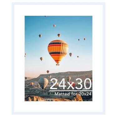 Imagem de JCJMY Porta-retrato de 61 x 76 cm com tapete de 50 x 61 cm, tela de 50 x 61 cm com tapete ou 61 x 76 cm sem tapete, moldura grande para pôster de 61 x 76 cm com acrílico, branca