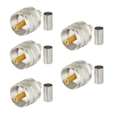 Imagem de Conectores coaxiais Superbat PL259 UHF Male Solder 5 unidades