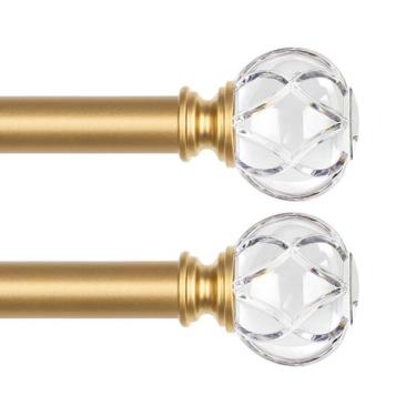Imagem de Varão de cortina KAMANINA Telescoping Luxury Gold 80-147 cm, pacote co