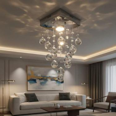 Imagem de Lustre Para Sala, Quarto, Cozinha, Banheiro, Base 14x14 - - Lustres Br