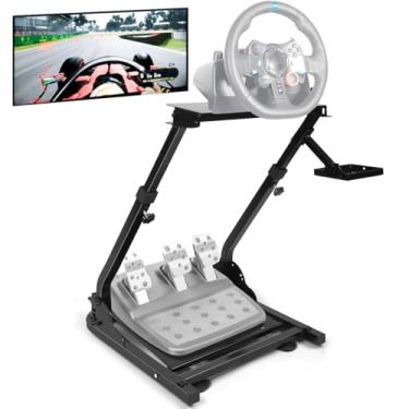 Imagem de Suporte Cockpit Para Volante, Simulador de Carro, Cockpit Simulador, Suporte de Volante de Corrida, Suporte para Volantes Preto, Suporte Ajustável para Volante de Corrida