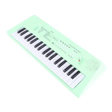 Imagem de RiToEasysports Piano Elétrico Com Teclado Musical BF-3738, 37 Teclas, 4 Ritmos, 4 Percussões, Volume Ajustável, Perfeito para Iniciantes e Educação Musical (Verde)