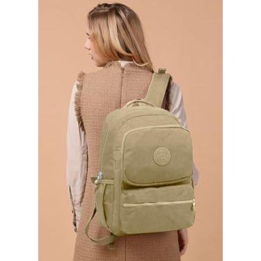 Imagem de Mochila Feminina Notebook Faculdade Tactel Divisórias Bolsos-Feminino