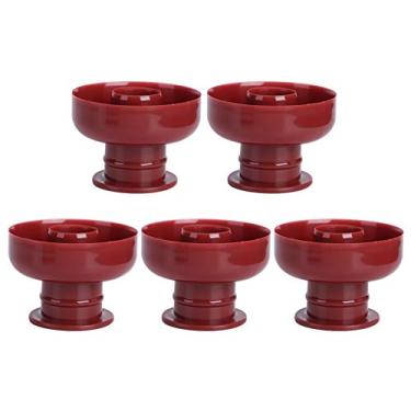 Imagem de Conjunto de 5 peças de assadeira redonda para fazer rosquinhas, bolos, pão e biscoitos, plástico de grau alimentício, fácil de usar e limpar