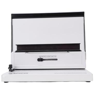 Imagem de Fafeicy Máquina de Encadernação Em Espiral, Encadernadora de Bobina Manual Com 34 Furos Quadrados, Capacidade de 140 Folhas para Negócios Escolares de Escritório, Perfuração de 20 Folhas, Compatível