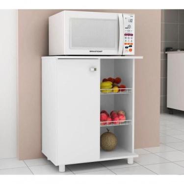 Imagem de Balcão De Cozinha Com Fruteira Bf3205 Branco Branco - TECNO MOBILI
