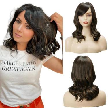 Imagem de Peruca Lisa 40cm Fibra Futura Idêntica Ao Cabelo Humano - Maya Hair, #