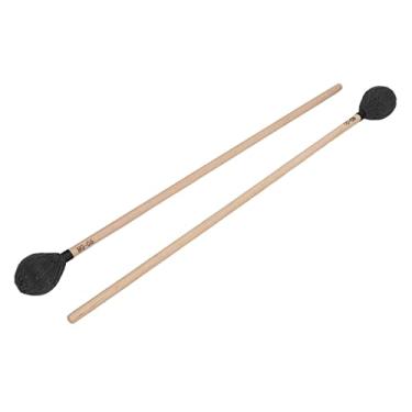 Imagem de XUXHOU Marimbas Profissionais de Marimba, Cabeça de Fio Duro Médio para Tocar Percussão, Feitas de Bordo, 2 Peças (Preto)