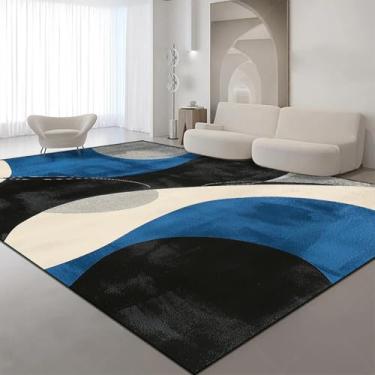 Imagem de Tapete geométrico grande para sala de estar, decoração de casa, estilo tapete para quarto, sofá macio, lateral, para crianças (180 x 230 cm (70 x 89 pol.) / hxx-250724005906)