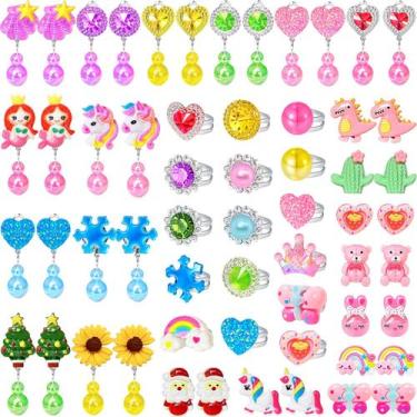 Imagem de Conjunto de joias infantis FOVRPUIB, 29 peças de brinquedos de unicórn