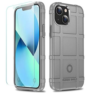 Imagem de LABILUS Capa para iPhone 13 mini, capa protetora tática tática de TPU resistente à prova de quedas de 2,4 m compatível com 13 mini (5,4 polegadas) - cinza concreto