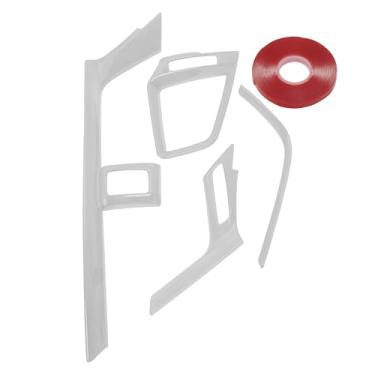 Imagem de TUCKBOLD Moldura de cobertura de ventilação de saída de ar condicionado para Honda Civic 10ª geração 2016-2021 console central (centro frontal esquerdo dianteiro direito) tom prateado 1 conjunto