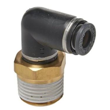 Imagem de S.U.R. and R Auto Parts Cotovelo macho SRRABE240 (tubo de 0,63 cm x Npt de 0,95 cm (2)), 1 pacote