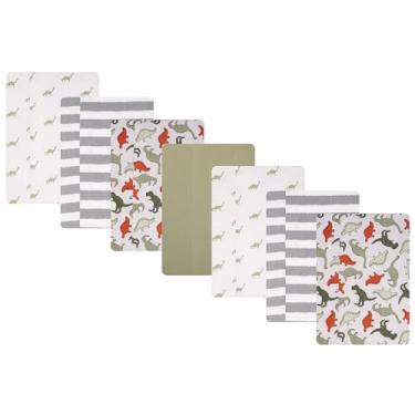 Imagem de Hudson Baby Panos de flanela de algodão unissex para bebês, tamanho único, Dinossauro multicolorido, tamanho nico