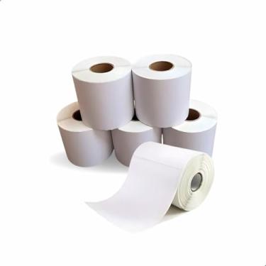 Imagem de Kit 5 Etiqueta Térmica Rolo 31m 200 Etiquetas 10x15