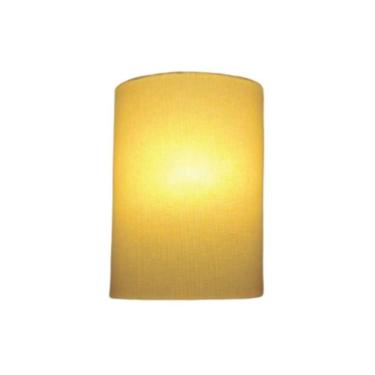 Imagem de Arandela Meia Cana Retro Vivare Md-2003 Cúpula Em Tecido 25-18x10cm - Bivolt Algodão-crú 127-220v