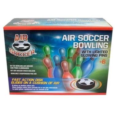 Imagem de Kit Boliche Com Disco Flutuante E Pinos Iluminado Air Soccer - Maccabi