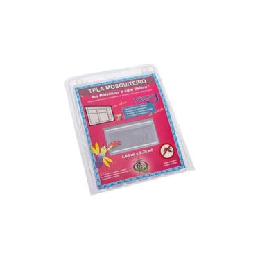 Imagem de Tela Mosquiteira de Poliéster para Janelas e Portas, 65x85cm, Proteção contra Insetos, Leve 100g