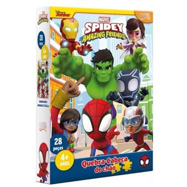 Imagem de Quebra Cabeça De Chão Marvel Spidey 28 Peças - Toyster 8047