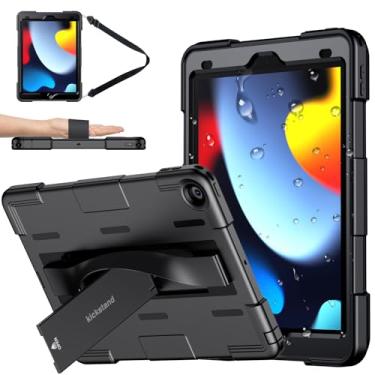 Imagem de WAVELIFE Capa impermeável projetada para iPad 9ª geração - capa de 10,2 polegadas com protetor de tela, alça de mão e suporte para iPad 9ª/8ª/7ª geração (2021/2020/2019) - proteção resistente à prova