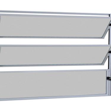 Imagem de Janela Basculante 1 Secção com Vidro Mini Boreal 60x100cm Ecosul Esquadrisul