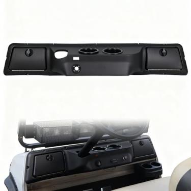 Imagem de CYOOYC Conjunto de capa de painel de carrinho de golfe compatível com modelos 1982 Up Club Car DS Carryall, plástico ABS com porta-copos de armazenamento extra