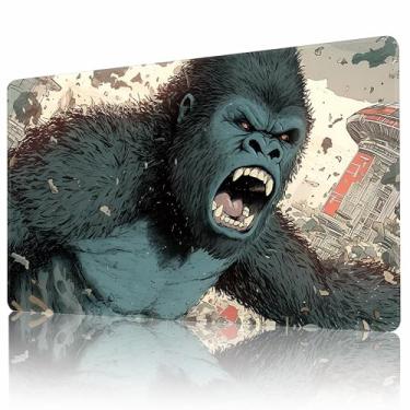 Imagem de AIRCBC Playmat for MTG TCG Board Game Card Game Trading Card Game Play Mat Rubber Base Smooth Surface Stitched 23.5x13.8in and Free Storage Bags