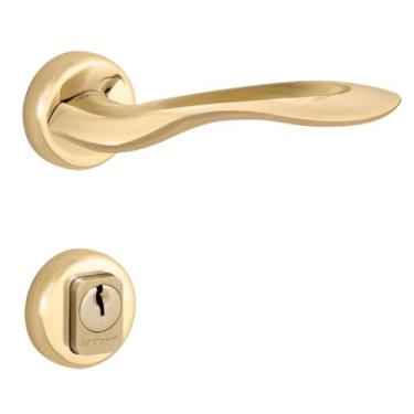 Imagem de Fechadura Conceito Aero Externa 55mm Latão Acetinado Lockwell