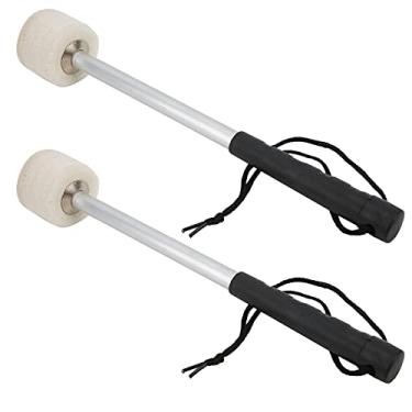 Imagem de Matybobe Baqueta de cabeça de feltro de lã, forte, flexível, portátil, antiderrapante, acessórios para profissionais e estudantes