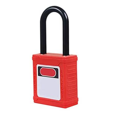 Imagem de Garosa Cadeado de Segurança Com Isolamento de Nylon e Design Antiderrapante para Usinas de Energia e Equipamentos Industriais, Corpo de Trava de Plástico ABS, Suporta Temperaturas Extremas, 38x20x45mm