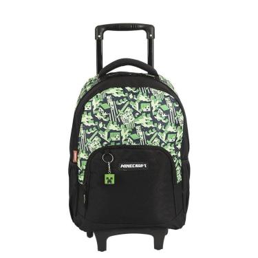 Imagem de Mochila de Rodinhas Sestini Minecraft X Camoterra Colorido-Masculino