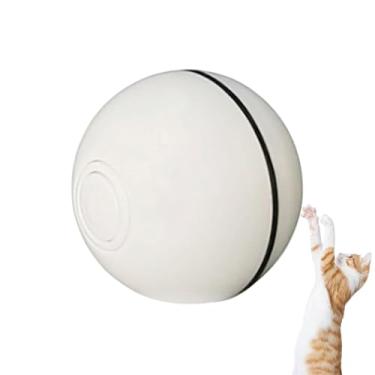 Imagem de Brinquedo elétrico para gatos – Bola de exercício que acende | Brinquedos automáticos para gatos adultos e adultos entediados, companheiros de exercícios interativos