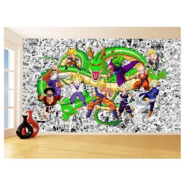 Imagem de Papel De Parede Dragon Ball Goku Vegeta Anime 3,5M Dbz114 - Você Decor