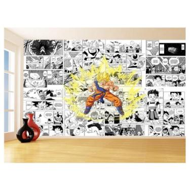 Imagem de Papel De Parede Dragon Ball Goku Página Manga 3,5M Dbz634 - Você Decor