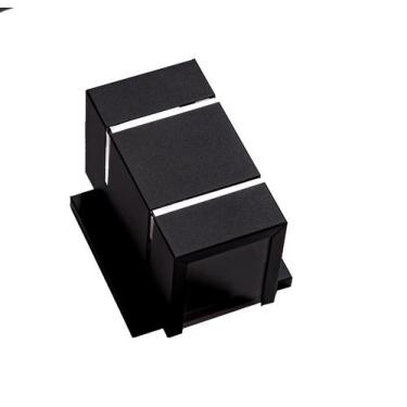 Imagem de Kit 3 Arandelas Preto 2 Focos 2 Frisos Base Parede Ar1512 - Ideallume