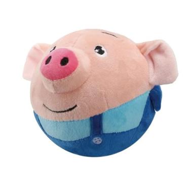Imagem de Brinquedo de pelúcia para animais de estimação em movimento ativo, 2025, novos brinquedos interativos para cães, bola de cachorro, brinquedos para mantê-los ocupados (Porquinho Azul)