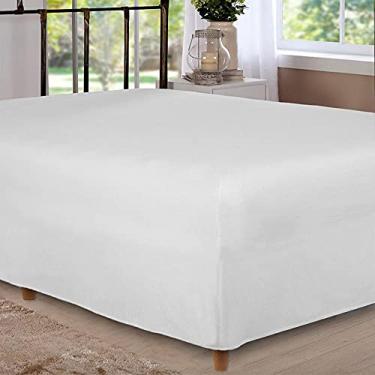 Imagem de Lençol Box Conjugado Unibox Solteiro Branco Arrumadinho Enxovais