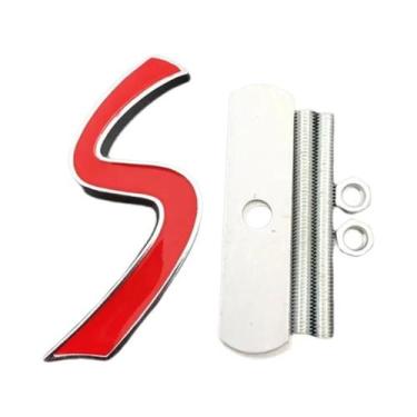 Imagem de Emblema Em Metal 3D Para Grade Frontal De Carro S Logo Adesivo Para Ac