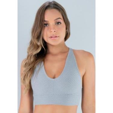 Imagem de Top Mvb Modas Nadador Tecido Bolha Fitness Academia-Feminino